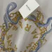Balmain Paris White/Black T Shirt with Gold Chain and Blue Ribbon Circular Graphic Design for Men #B54208
