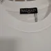 Balmain Paris White/Black T Shirt with Gold Chain and Blue Ribbon Circular Graphic Design for Men #B54209