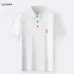 Burberry T-Shirts Polo for MEN Solid Color Black/White #B46559