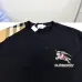 Burberry T-Shirts for MEN Black Cross Stitch EKD​ Cotton T-shirt #B53393