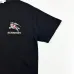 Burberry T-Shirts for MEN Black Cross Stitch EKD​ Cotton T-shirt #B53393