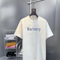 Burberry T-Shirts for MEN Burberry Logo Printed Crewneck T-Shirt Black/White #B53392
