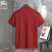 Burberry T-Shirts polo for MEN Solid Color Black/White/Red/Khaki #B46556