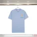 Casablanca T-Shirts 260g Black/White/Blue #B52998