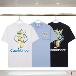 Casablanca T-Shirts 260g Black/White/Blue #B52998