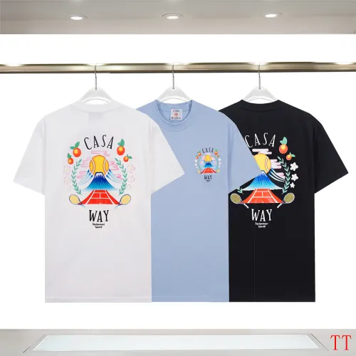Casablanca T-Shirts 260g Black/White/Blue #B53006