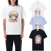 Casablanca T-Shirts Black/White #B50199