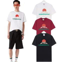 Casablanca T-Shirts Black/White/Red #B52820