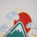 Casablanca T-Shirts Casablanca – Wavy Mountain T-shirt  Black/White/Green #B53383