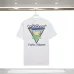 Casablanca T-Shirts Miami Open x Forte Dei Marmi Short Sleeve Silk Shirt  Black/White #B53384