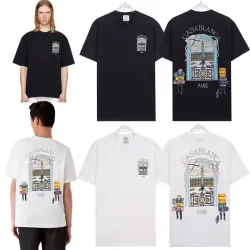 Casablanca graphic-print Cotton T-shirt Black/White Casablanca #B53387
