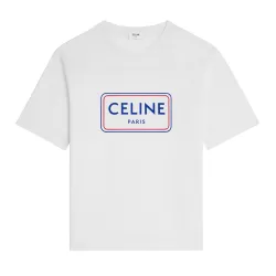 Celine T-Shirt White #B63661 Celine T-Shirt White #B63661