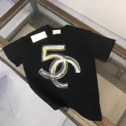 Ch**el T-Shirts Black/White #B46846