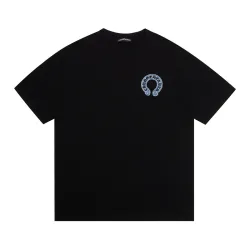 Buy Chrome Hearts New York Horseshoe Pocket Tee Black/White #B53672