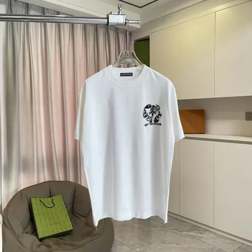 Chrome Hearts Luxury T-shirts for MEN Black/White/Red #B53397