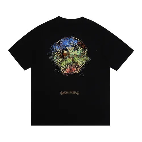 Chrome Hearts T-shirt for MEN Black/White #B51084