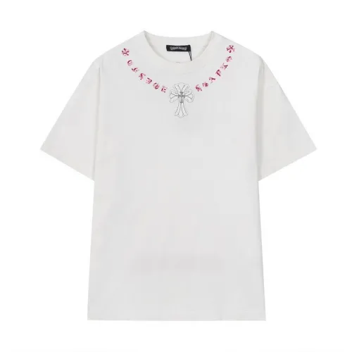 Chrome Hearts T-shirt for MEN Black/White #B51097