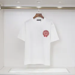Chrome Hearts T-shirt for MEN Black/White #B51116