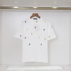 Chrome Hearts T-shirt for MEN Black/White #B51117