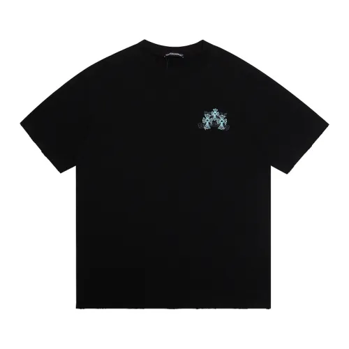 Chrome Hearts T-shirt for MEN Black/White #B52247
