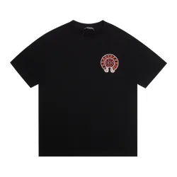 Chrome Hearts T-shirt for MEN Black/White #B52254