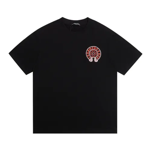 Chrome Hearts T-shirt for MEN Black/White #B52254