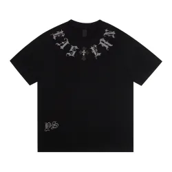 Chrome Hearts T-shirt for MEN Black/White #B52572