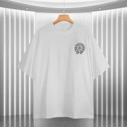 Chrome Hearts T-shirt for MEN Black/White #B53463