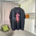 Chrome Hearts T-shirt for MEN Gothic Cross & Colorful Splash Art Black/White/Red #B54165