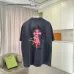 Chrome Hearts T-shirt for MEN Gothic Cross & Colorful Splash Art Black/White/Red #B54165