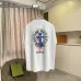Chrome Hearts T-shirt for MEN Gothic Cross & Colorful Splash Art Black/White/Red #B54165