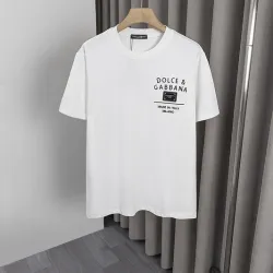 D&G T-Shirts for MEN Black/White #B52253