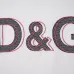 D&G T-Shirts for MEN Black/White #B52573