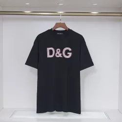 D&G T-Shirts for MEN Black/White #B52573