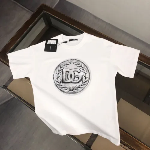D&G T-Shirts for MEN Dolce & Gabbana Logo Embroidery T-Shirt Black/White  #B53879