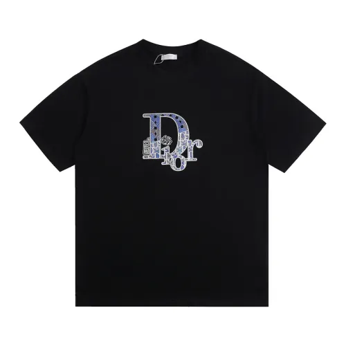 Dior T-shirts for men Black/White #B47434