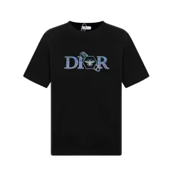 Dior T-shirts for men Black/White #B51344