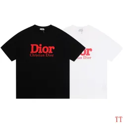 Dior T-shirts for men Black/White #B51780