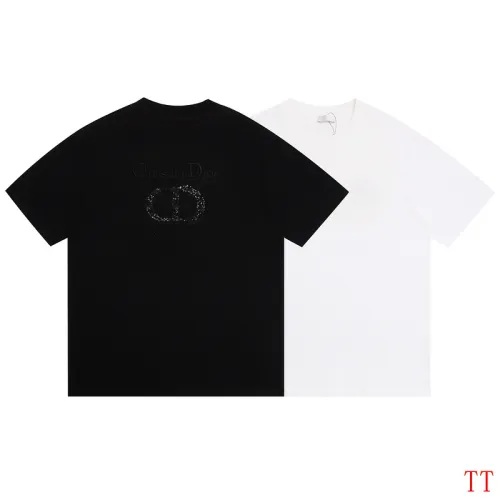 Dior T-shirts for men Black/White #B51781