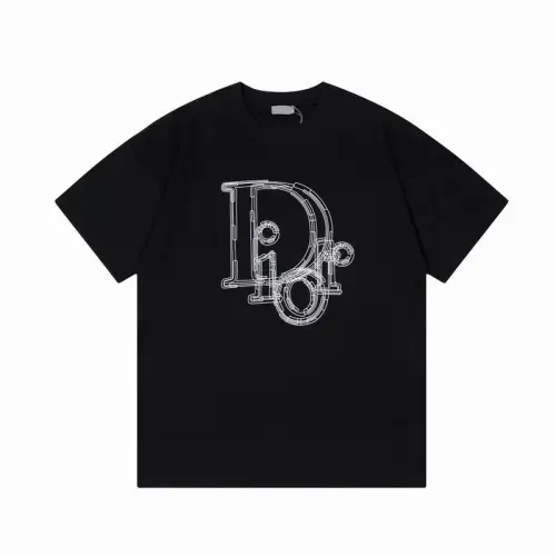 Dior T-shirts for men Black/White printing #B46899