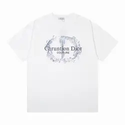 Dior T-shirts for men Black/White printing #B46900