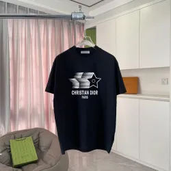 Dior T-shirts for men Black/White/Pink/Blue #B52580