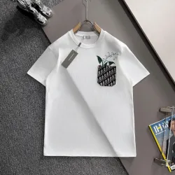 Dior T-shirts for men Black/White/Red #B53739