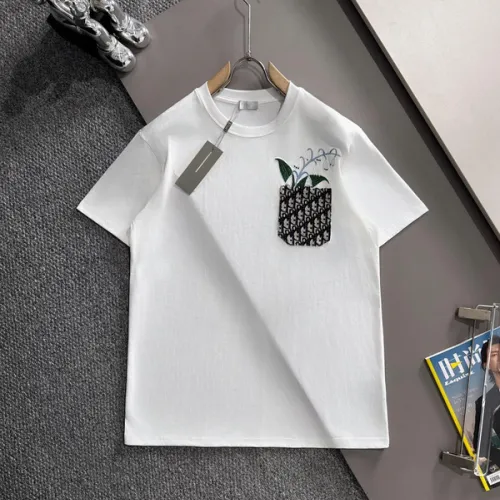 Dior T-shirts for men Black/White/Red #B53739