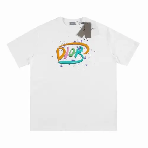 Dior T-shirts for men Color logo #B46885