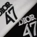 Dior T-shirts for men Letter Printing 47 Black/White #B48489