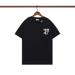 Dior T-shirts for men Letter Printing 47 Black/White #B48489