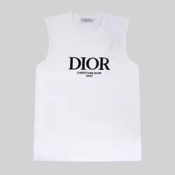 Dior Vest for men Black/White/Blue #B53389