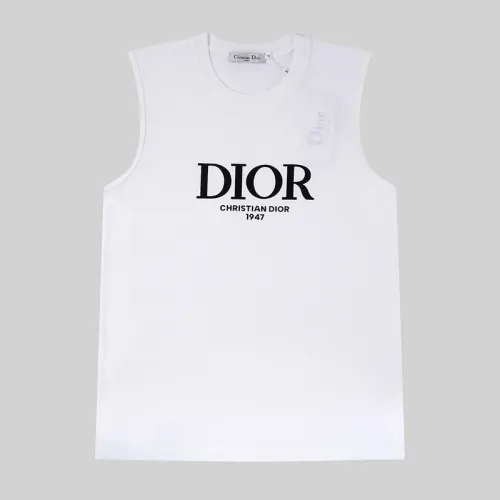 Dior Vest for men Black/White/Blue #B53389