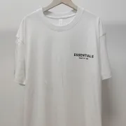 FEAR OF GOD ESSENTIALS T - Shirt with Side Logo Minimalist Streetwear Style  #B54316